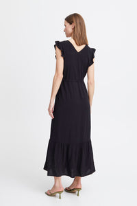 Joella Frill Dress - Black