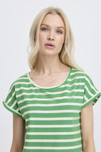 Load image into Gallery viewer, Pamila Striped Tee - Leprechaun
