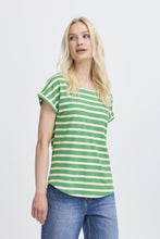 Load image into Gallery viewer, Pamila Striped Tee - Leprechaun
