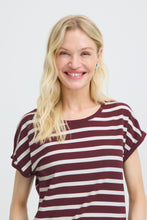 Load image into Gallery viewer, Pamila Striped Tee- Fig
