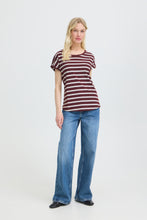 Load image into Gallery viewer, Pamila Striped Tee- Fig
