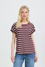 Load image into Gallery viewer, Pamila Striped Tee- Fig
