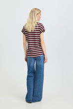 Load image into Gallery viewer, Pamila Striped Tee- Fig
