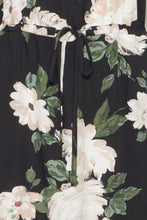 Load image into Gallery viewer, Joella Drawstring Waist Dress - Black Floral
