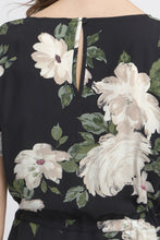 Load image into Gallery viewer, Joella Drawstring Waist Dress - Black Floral
