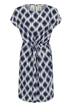 Load image into Gallery viewer, Joella Drawstring Waist Dress - Ikat Mix
