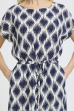 Load image into Gallery viewer, Joella Drawstring Waist Dress - Ikat Mix
