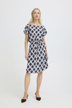 Load image into Gallery viewer, Joella Drawstring Waist Dress - Ikat Mix
