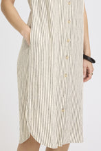 Load image into Gallery viewer, Falakka Shirt Dress - Rainy Day Stripe
