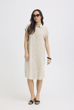 Load image into Gallery viewer, Falakka Shirt Dress - Rainy Day Stripe
