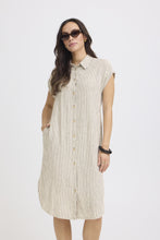 Load image into Gallery viewer, Falakka Shirt Dress - Rainy Day Stripe
