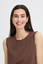Load image into Gallery viewer, Morla Basic Sleeveless Top- French Roast
