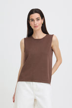 Load image into Gallery viewer, Morla Basic Sleeveless Top- French Roast
