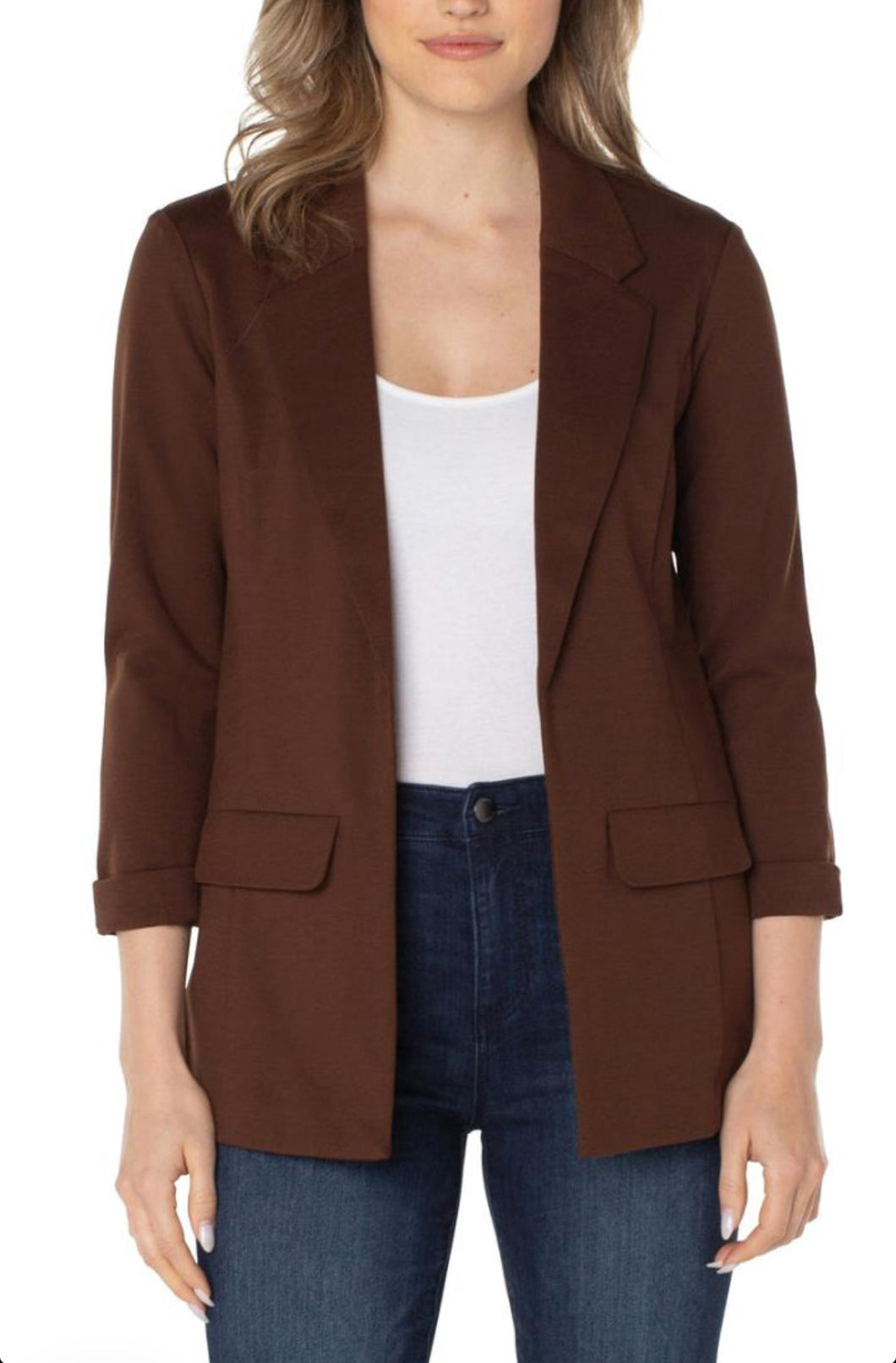 Liverpool Boyfriend Blazer - Brownstone