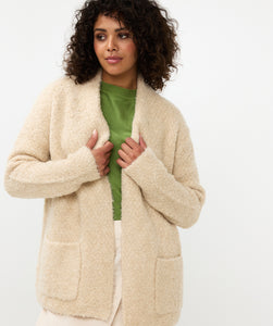 Boucle Cardigan- Off White