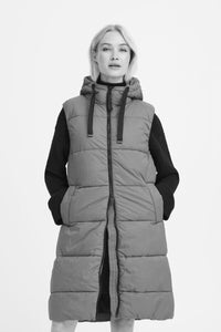 Bomina Long Vest - Grape Leaf