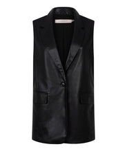 Load image into Gallery viewer, Vegan Leather Vest - Black
