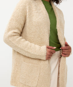 Boucle Cardigan- Off White