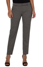 Load image into Gallery viewer, Kelsey Knit Trouser - Black/Tan Lattice Plaid
