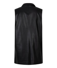 Load image into Gallery viewer, Vegan Leather Vest - Black
