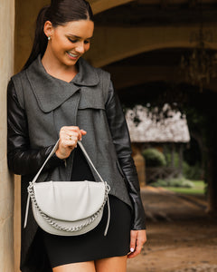 Diaz Crossbody Bag - Light Grey