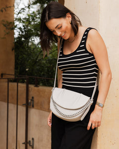 Diaz Crossbody Bag - Light Grey