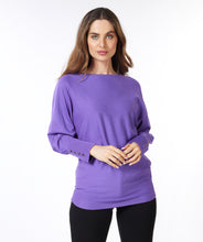 Load image into Gallery viewer, Batwing Buttoned Cuff Knit
