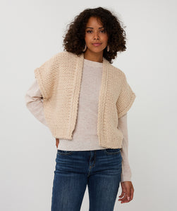 Cardigan Gilet - Sand Melange