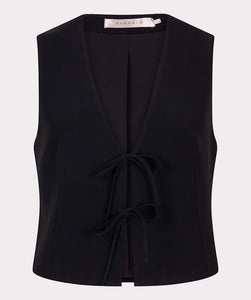 Short Gilet with Ties