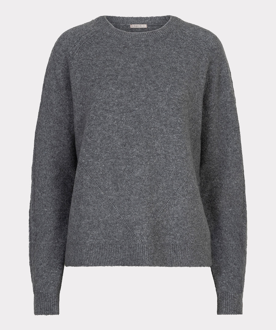 Raglan Sweater - Grey Melange