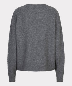 Raglan Sweater - Grey Melange