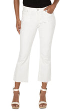 Load image into Gallery viewer, Hannah Crop Flare with Cut Hem - Bone White
