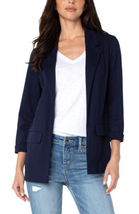 Liverpool Boyfriend Blazer - Cadet Blue