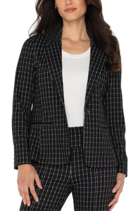 Liverpool Fitted Blazer - Black and White