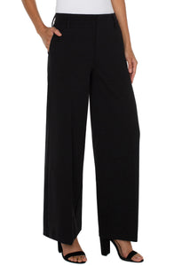 Kelsey Knit Wide Leg Trouser - Dark Plum