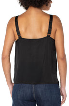 Load image into Gallery viewer, Satin Lace Trim Tank
