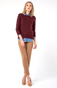 Kelsey Knit Trouser - Maple