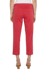Kelsey Trouser with slit - Berry Blossom