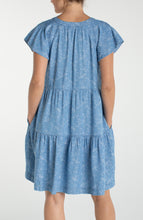 Load image into Gallery viewer, Tiered Flutter Sleeve Dress
