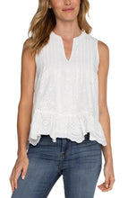 Load image into Gallery viewer, Sleeveless Embroidered Top
