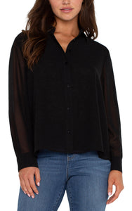 Pleated Back Detail Shirt