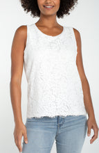 Load image into Gallery viewer, Sleeveless Lace to Knit Hybrid Top
