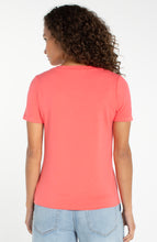 Load image into Gallery viewer, Liverpool Short Sleeve Tee- Sunset Coral
