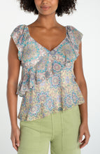 Load image into Gallery viewer, Flutter Sleeve Draped Blouse
