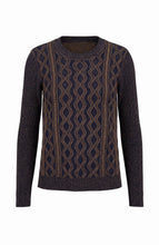 Load image into Gallery viewer, Crewneck Sweater - Navy Brown
