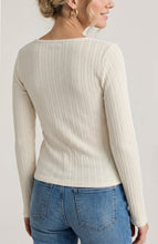 Load image into Gallery viewer, Long Sleeve Boat Neck - Bone
