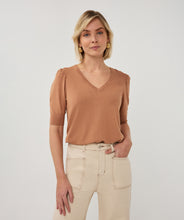 Load image into Gallery viewer, Short Sleeve V-Neck Knit

