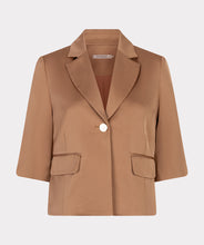 Load image into Gallery viewer, Cropped Crepe Blazer
