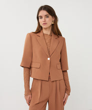 Load image into Gallery viewer, Cropped Crepe Blazer
