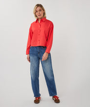 Load image into Gallery viewer, Cropped Cotton Poplin Blouse

